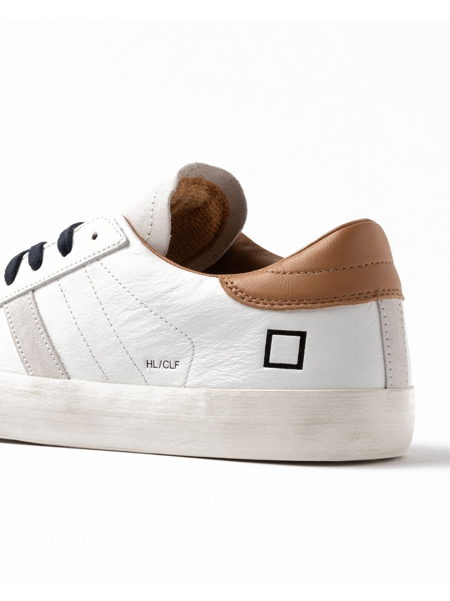 D.a.t.e. Hill Low Calf Bianco