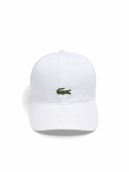 Lacoste Cappellino in twill di cotone Bianco