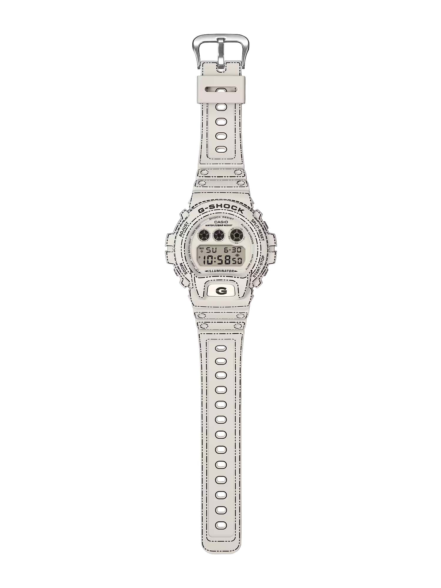 Casio Orologio DW-6900RGM-5 Bianco