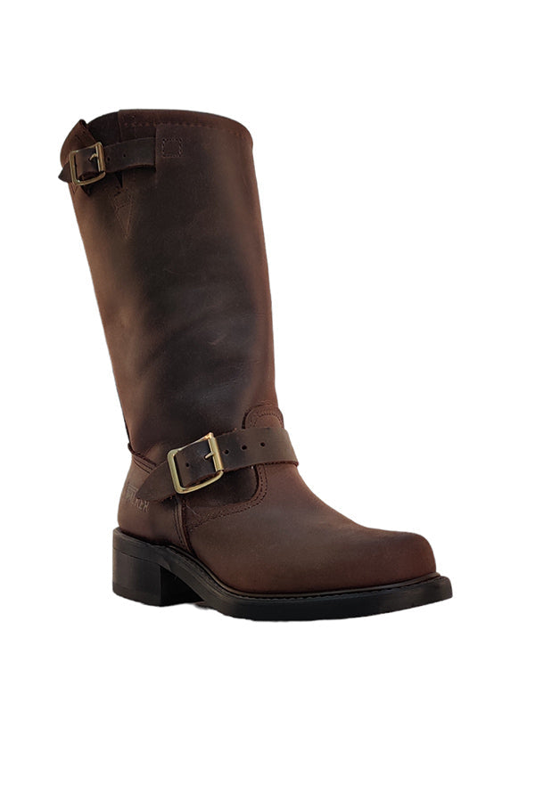 "Walker Stivali Police 12" da donna Marrone"