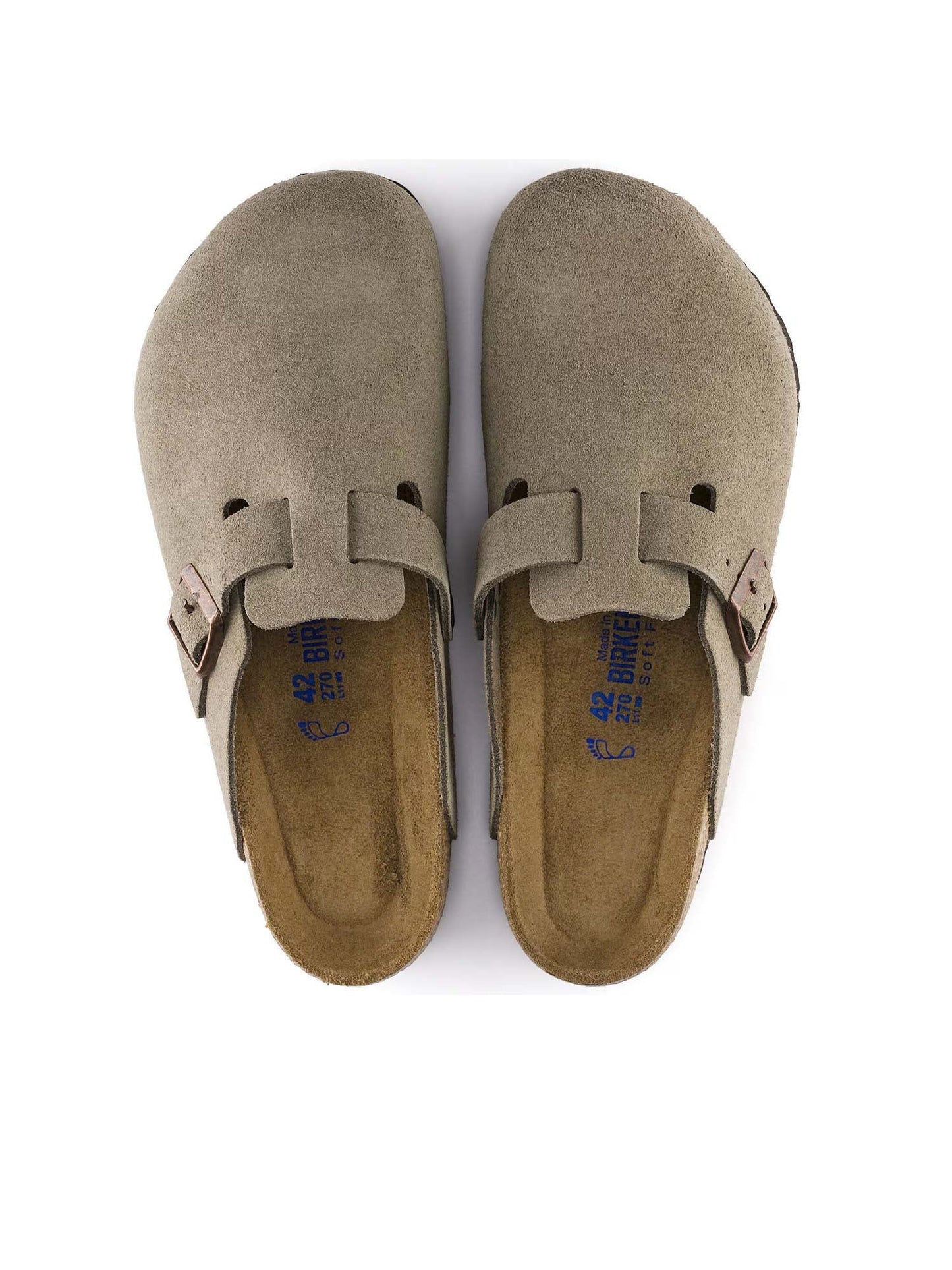 Birkenstock Boston plantare morbido (Pelle scamosciata) Marrone