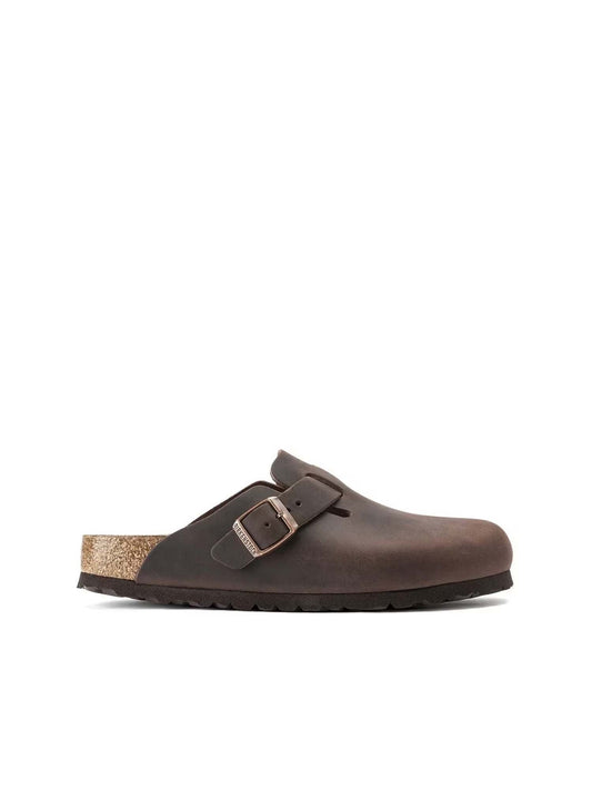 Birkenstock Boston (Pelle oliata) Marrone