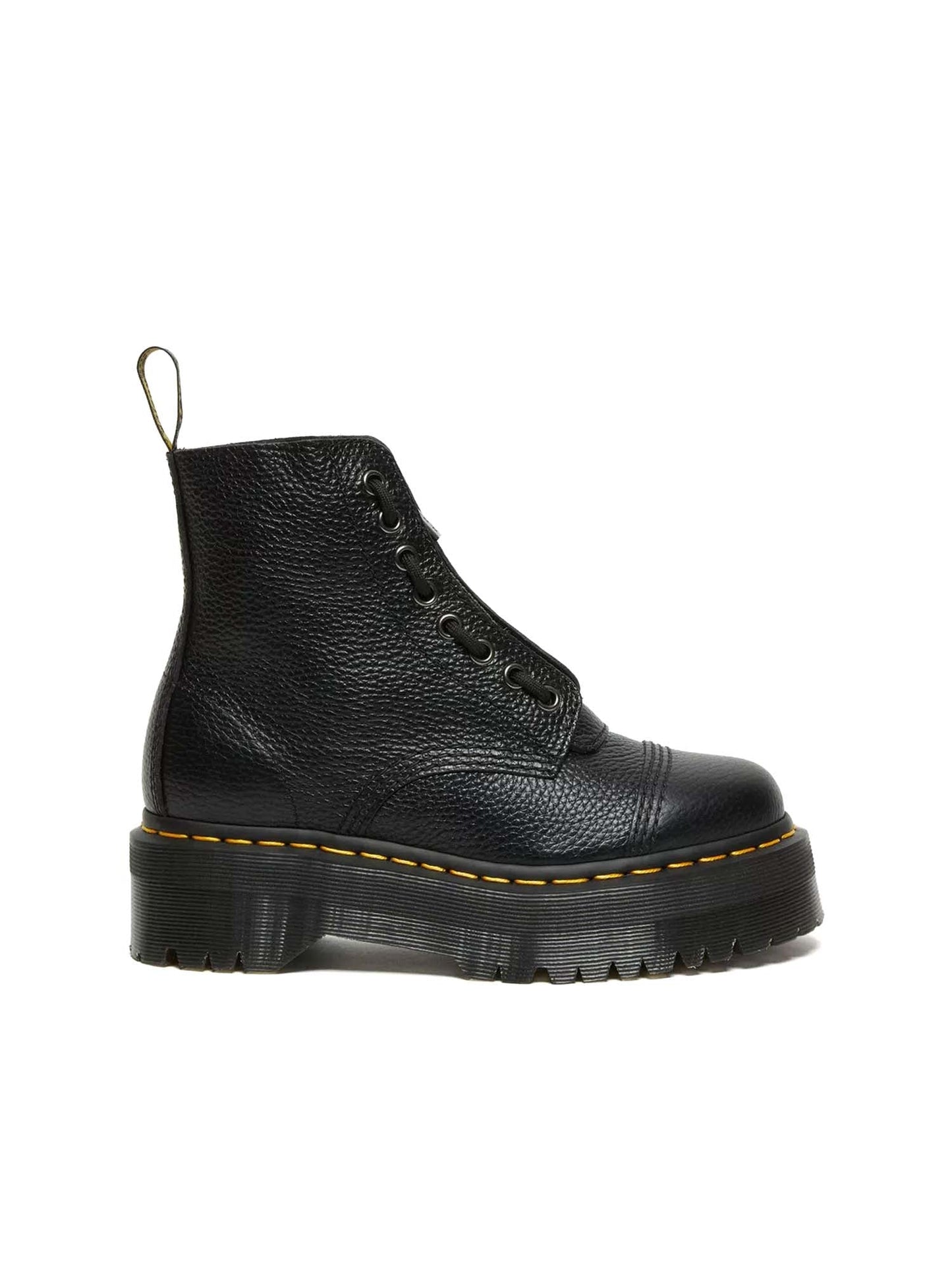 Dr. Martens Stivali platform in nappa lavorata Sinclair Nero