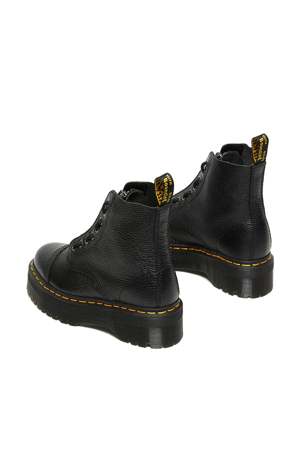 Dr. Martens Stivali platform in nappa lavorata Sinclair Nero