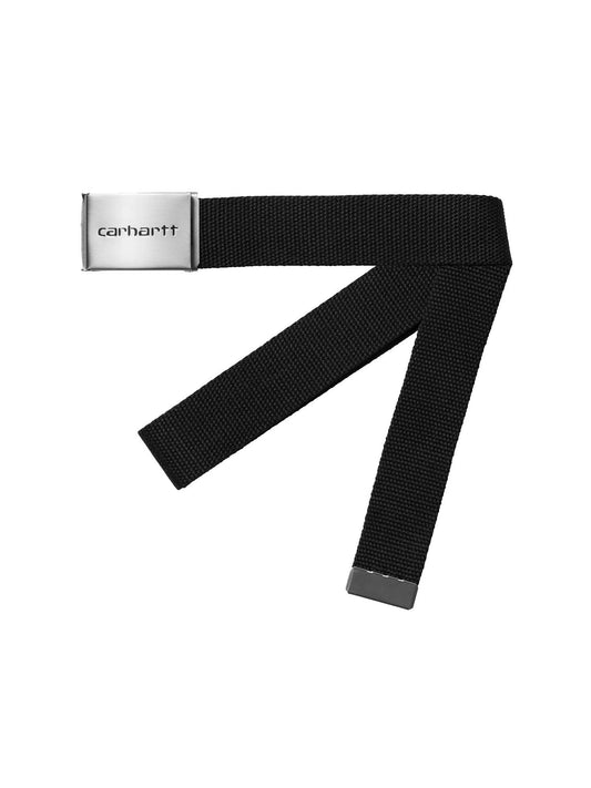 Carhartt Wip Clip Belt Chrome Nero