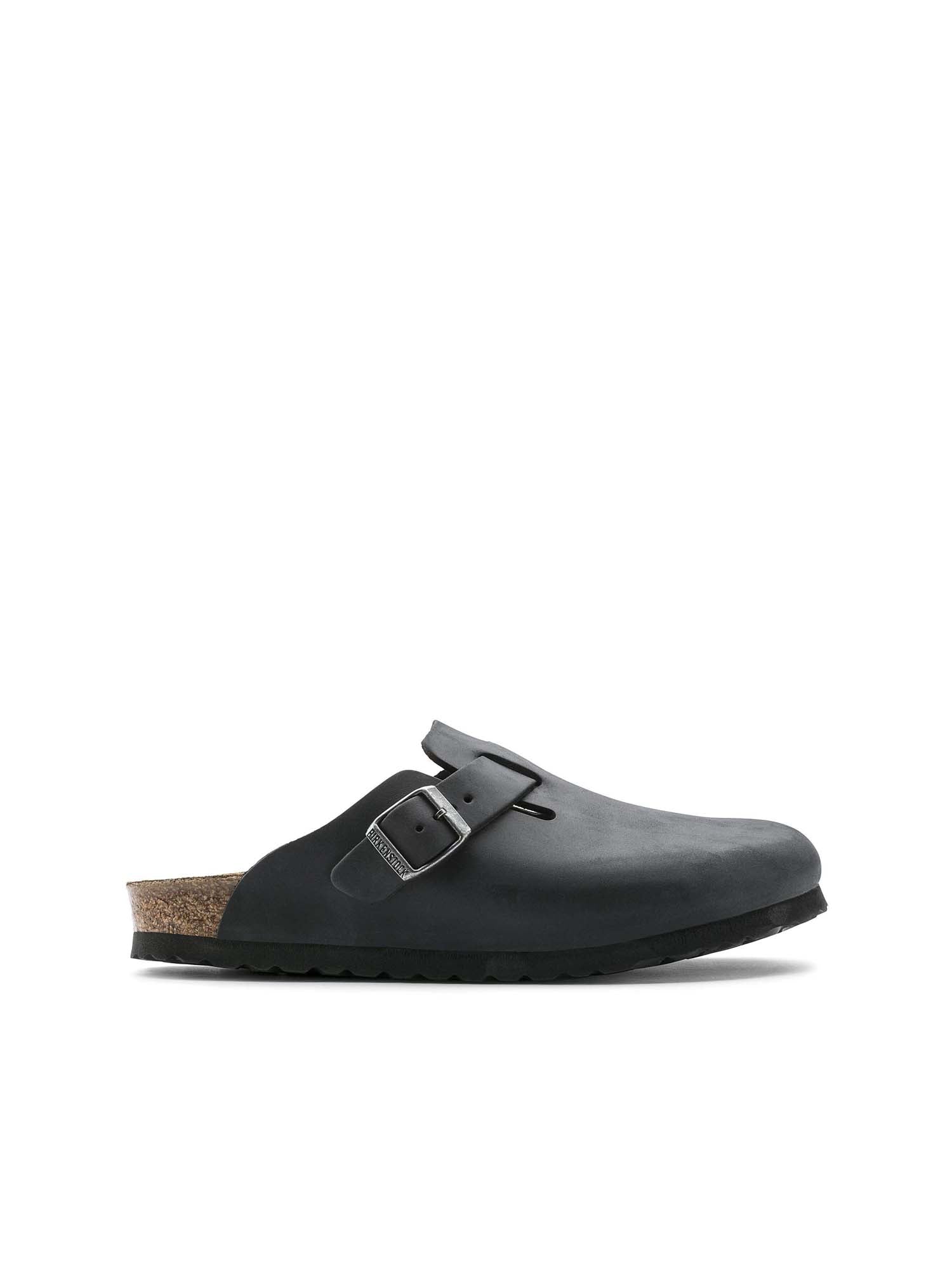 Birkenstock Boston (Pelle oliata) Nero