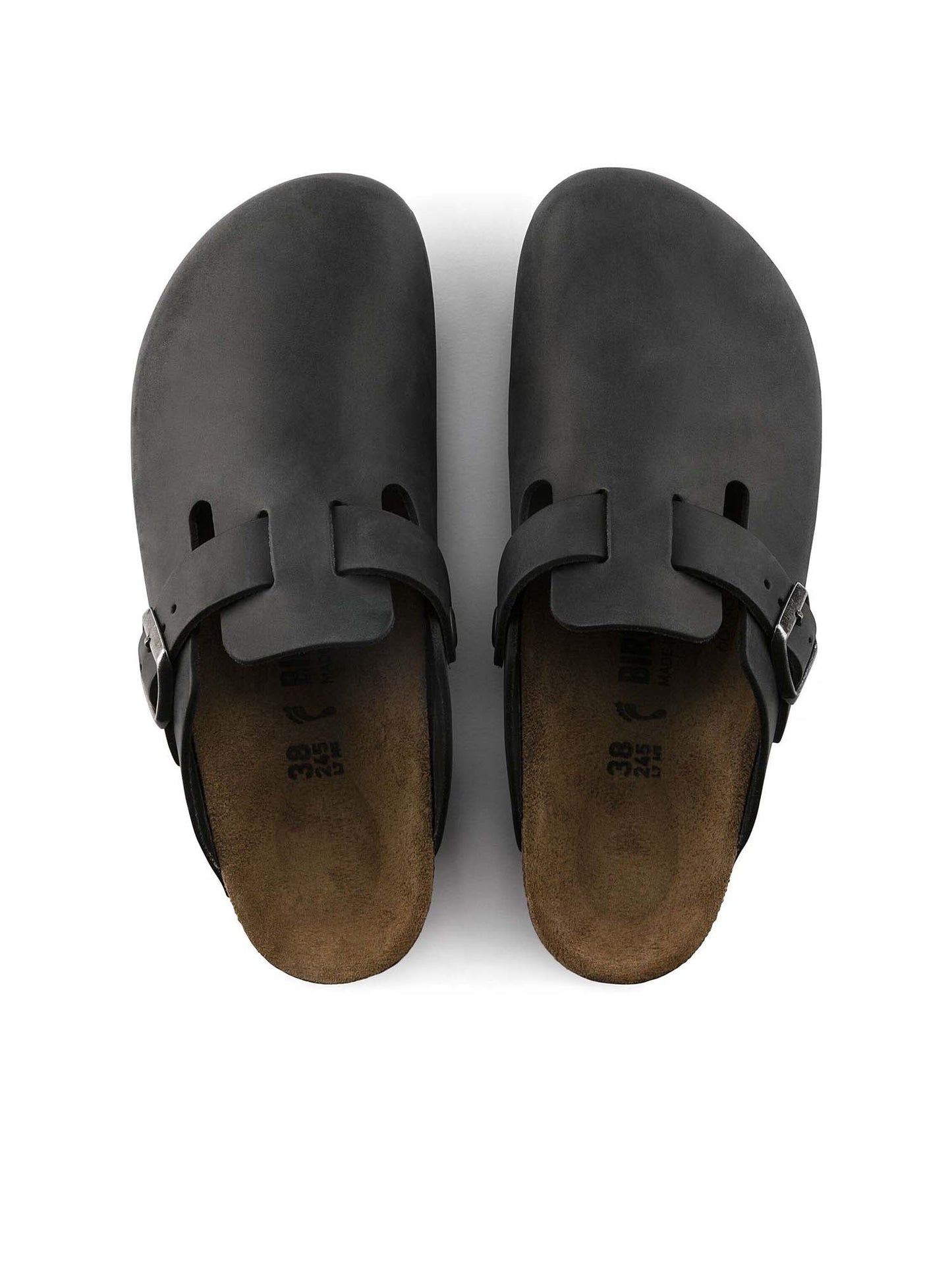 Birkenstock Boston (Pelle oliata) Nero