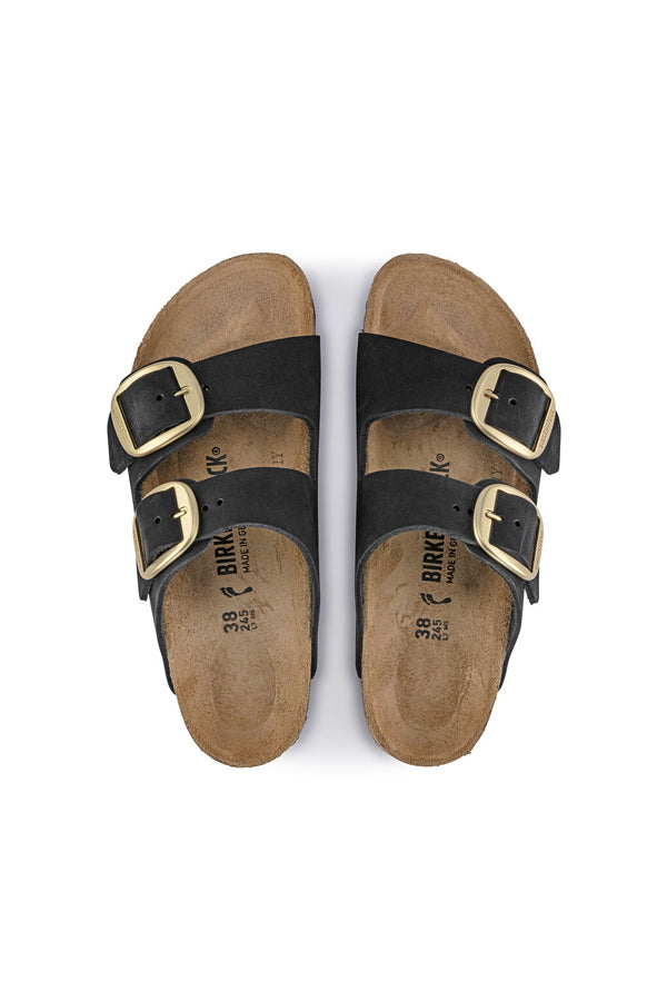 Birkenstock Arizona Big Buckle (Pelle Nubuck) Nero