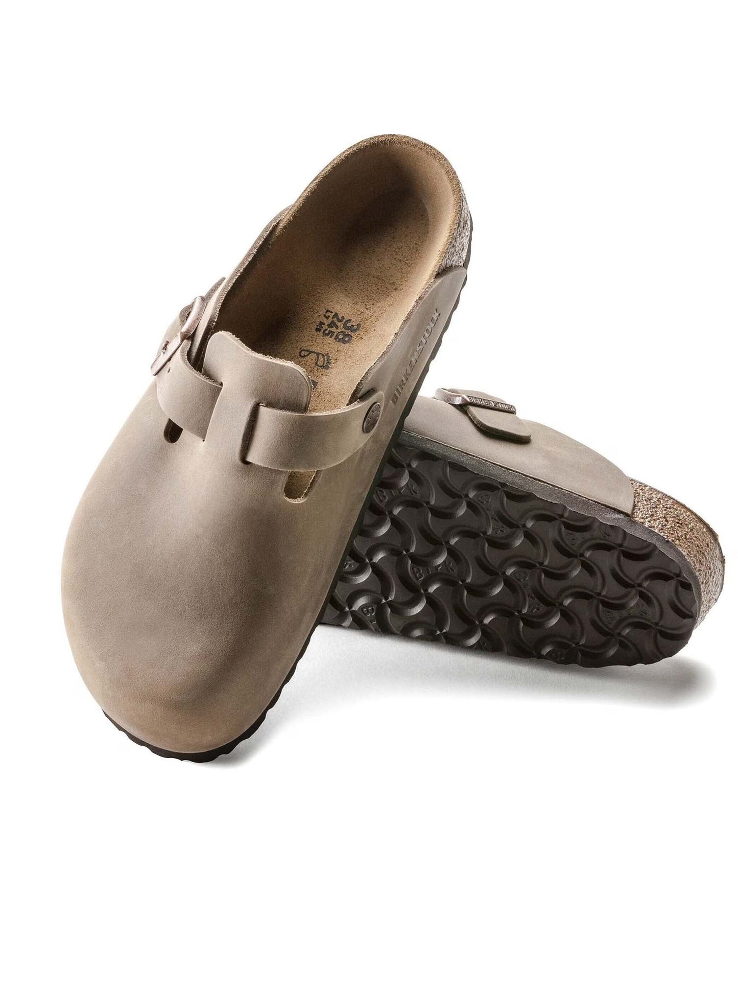 Birkenstock Boston (Pelle oliata) Marrone