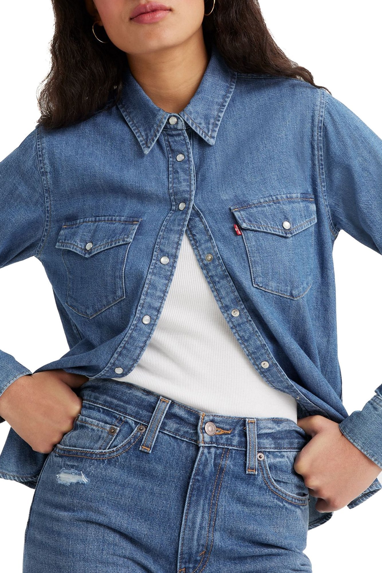 Levi's® Classica camicia Western Blu