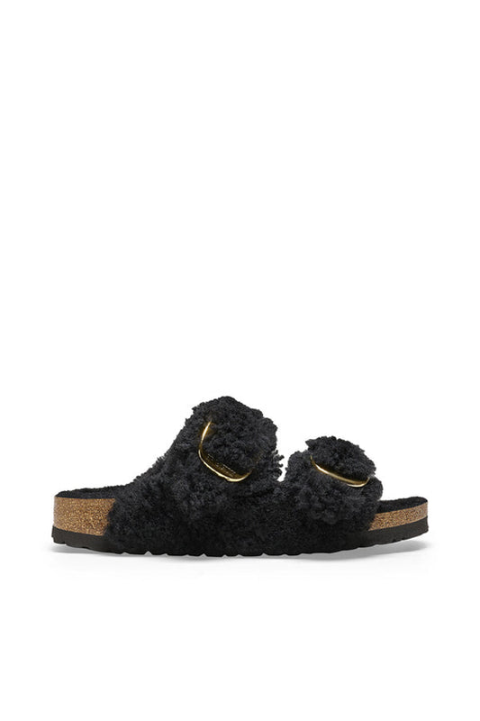 Birkenstock Arizona Big Buckle (Shearling) Nero