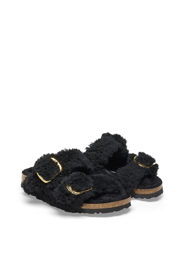 Birkenstock Arizona Big Buckle (Shearling) Nero