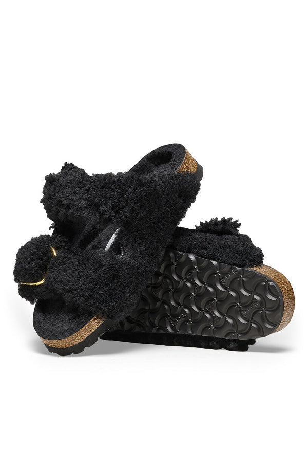 Birkenstock Arizona Big Buckle (Shearling) Nero