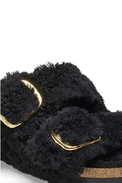 Birkenstock Arizona Big Buckle (Shearling) Nero