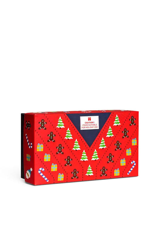 Happy Socks Set regalo da 3 calzini maglione natalizi Multicolore