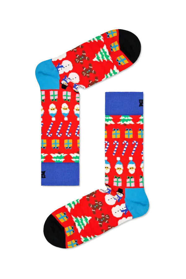 Happy Socks Set regalo da 3 calzini maglione natalizi Multicolore