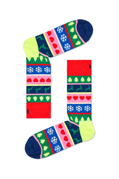 Happy Socks Set regalo da 3 calzini maglione natalizi Multicolore