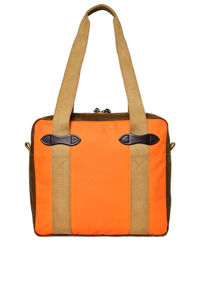 Filson Borsa Tin Cloth Tote con zip Marrone
