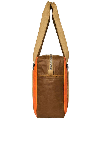 Filson Borsa Tin Cloth Tote con zip Marrone