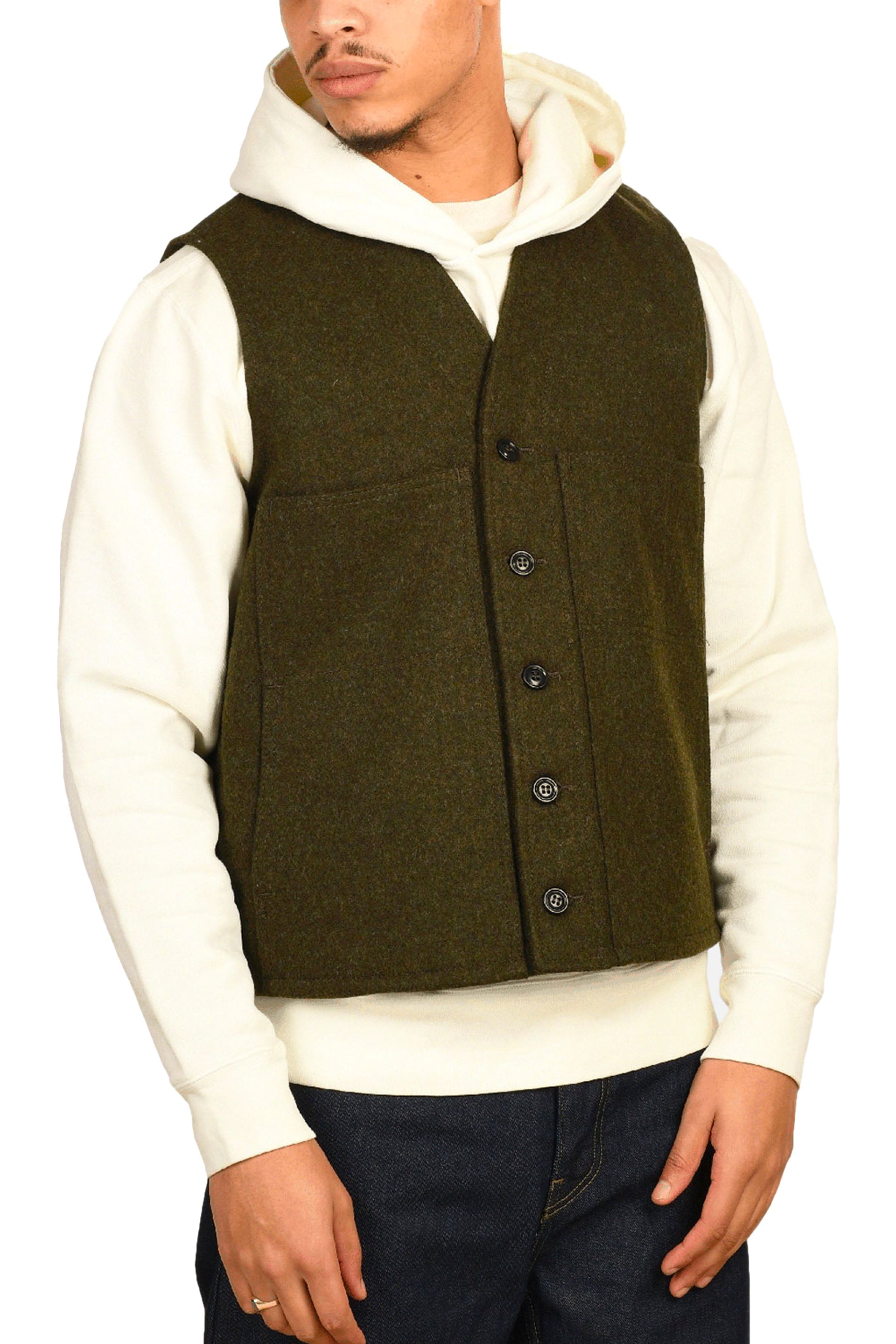 Filson Gilet Mackinaw Wool Verde