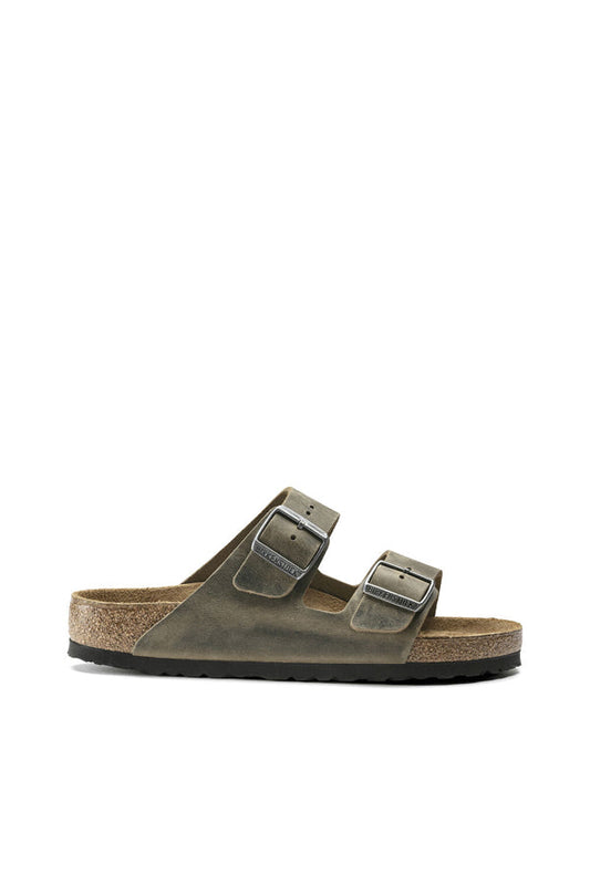 Birkenstock Arizona Plantare Morbido (Pelle oliata) Grigio